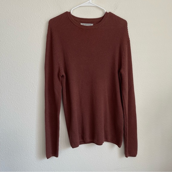 Outerknown Zephyr Waffle Pattern Pullover Sweater - Picture 3 of 6